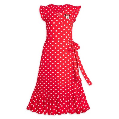 New - Disney Minnie Mouse Women's Ruffled Cap Sleeve Pleated Dress DisneyBullseye Deals