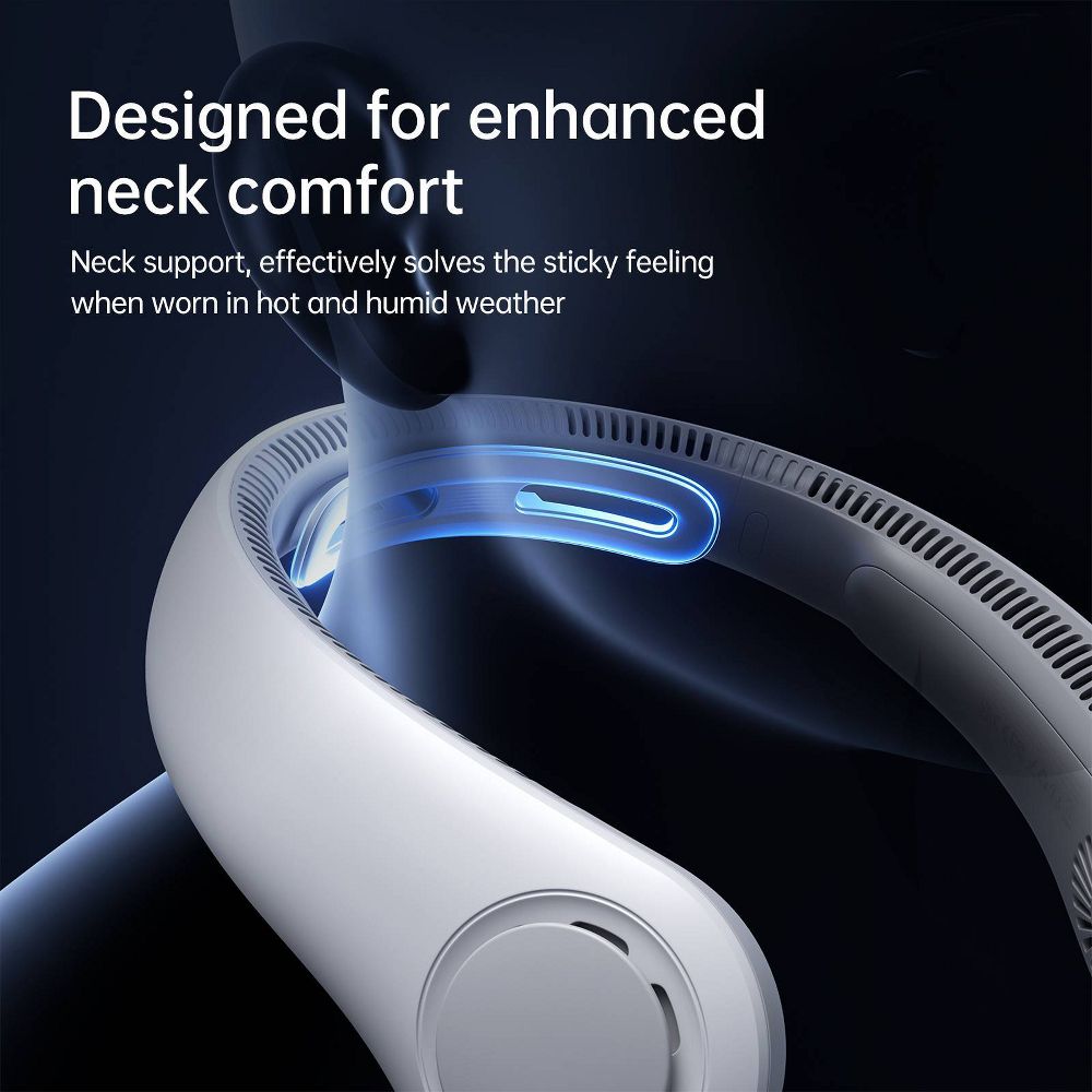 New - JISULIFE Portable Neck Fan Gray