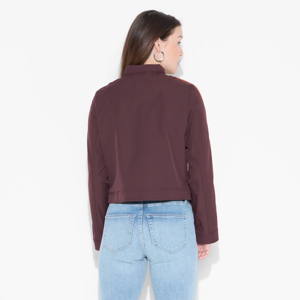 New - Women's Track Jacket - Wild Fable™ Dark Red XXS