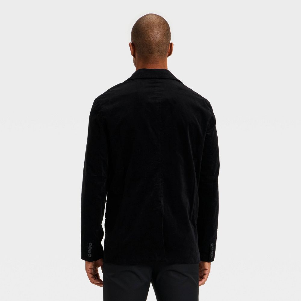 New - Men's Velvet Sports Blazer - Goodfellow & Co™ Black M