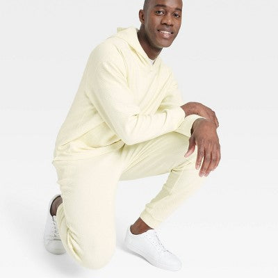 New - All In Motion Men's Textured Fleece Joggers Midweight Workout Sweatpants All in MotionBullseye Deals