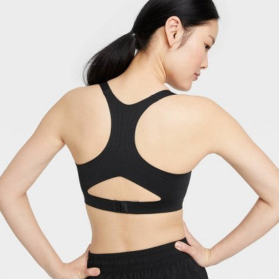 New - Women's High Support Embossed Racerback Run Sports Bra - All in Motion All in MotionBullseye Deals