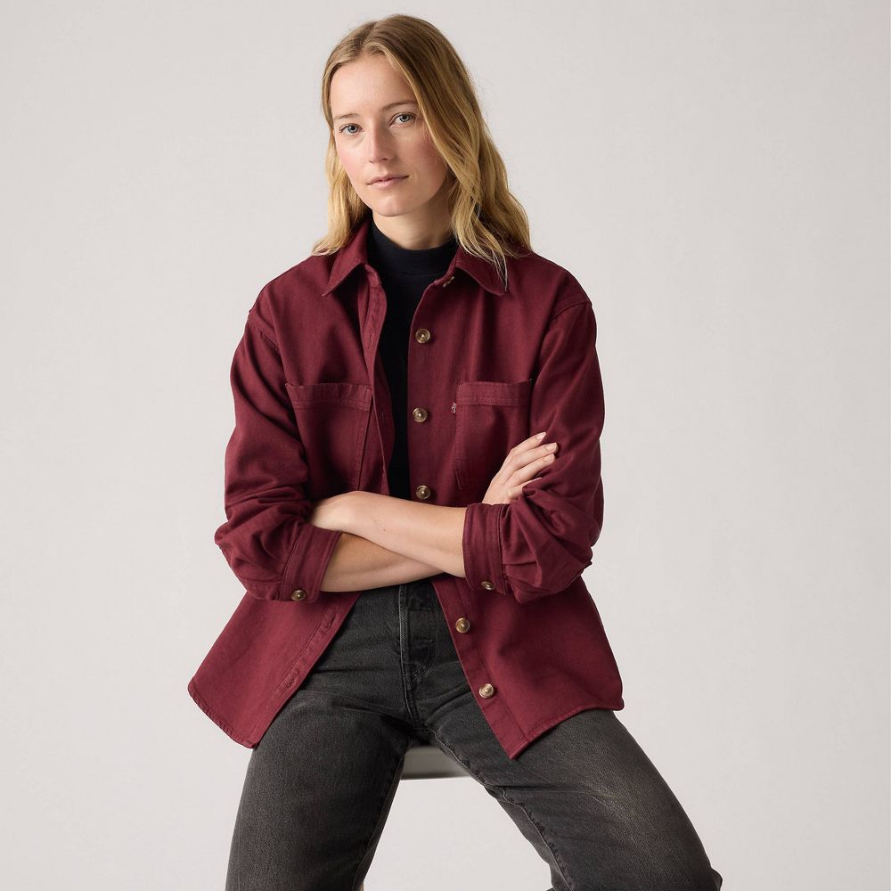 New - Levi's® Women's Iris Overshirt - Chocolate Truffle XS