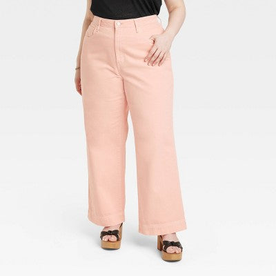 Universal Thread Women's High Waisted Wide Leg Cropped High-Rise Jeans Universal ThreadBullseye Deals