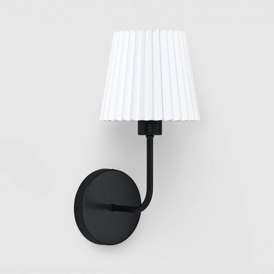 New - Wall Sconce with Rechargeable LED Bulb and Remote Black - Room Essentials™