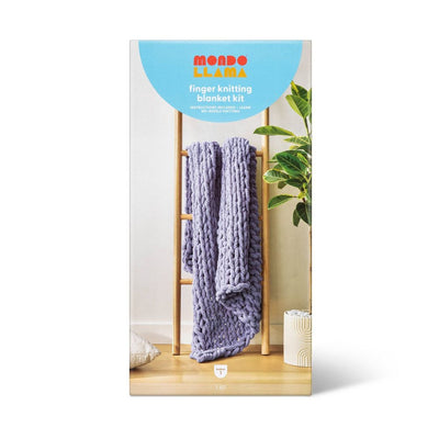 Open Box - Large Knit Blanket Craft Kit Gray - Mondo Llama™