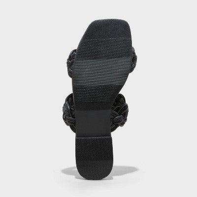 New - A New Day Women's Buckle Flat Heel Slide Sandals Open Slip-On Memory Foam A New DayBullseye Deals