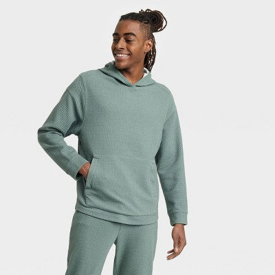 All In Motion Men's Pullover Hooded Fleece Hoodie Kangaroo Pocket All in MotionBullseye Deals