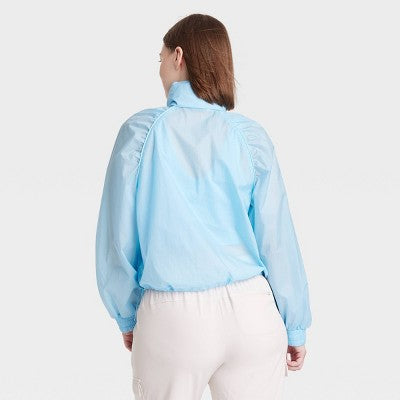 All In Motion Women's Cropped Hooded Wind-Resistant Windbreaker Jacket All In MotionBullseye Deals