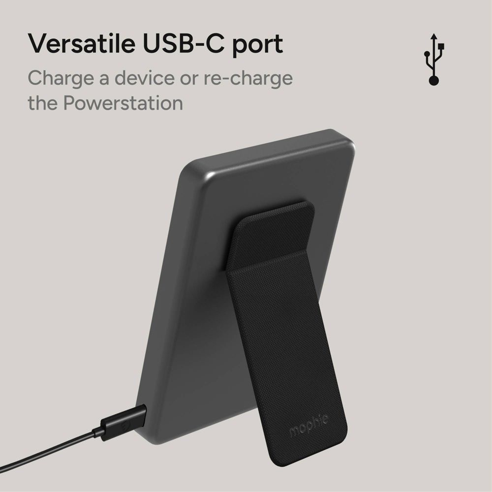 Open Box - Mophie 5000mAh Qi2 15w Power Bank with Stand