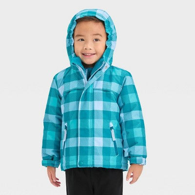 New - Cat & Jack Infant Kids Zip-Up Winter Puffer Windbreaker 3-In-1 Jacket Cat & JackBullseye Deals