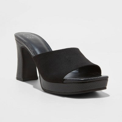 Open Box - Women's Darla Platform Mule Heels - A New Day A New DayBullseye Deals