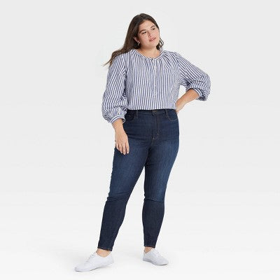 Universal Thread Women's High-Rise Skinny Jeans Cropped Stretchy Slim Universal ThreadBullseye Deals