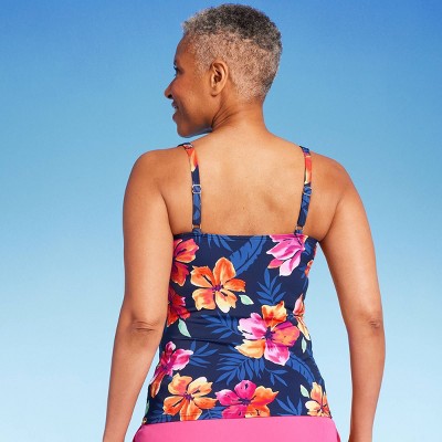 New - Lands' End Women's Floral Tankini Tank Top Swimwear Underwire Swimsuit UPF 50+ Lands' EndBullseye Deals