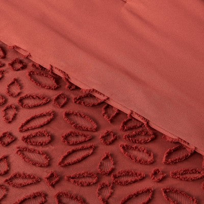 New - Threshold 7-Piece Comforter & Sheet Set Floral Clipped Jacquard ThresholdBullseye Deals