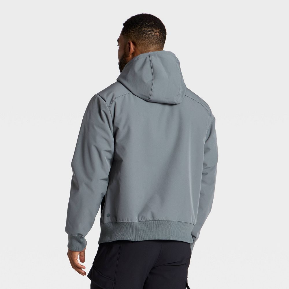 New - Men's Soft Shell Fleece Jacket - All In Motion™ Gray XL