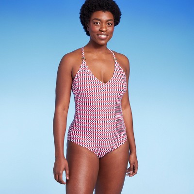 Kona Sol Women's Medium Coverage One Piece Swimsuit Ribbed Swimwear Kona SolBullseye Deals