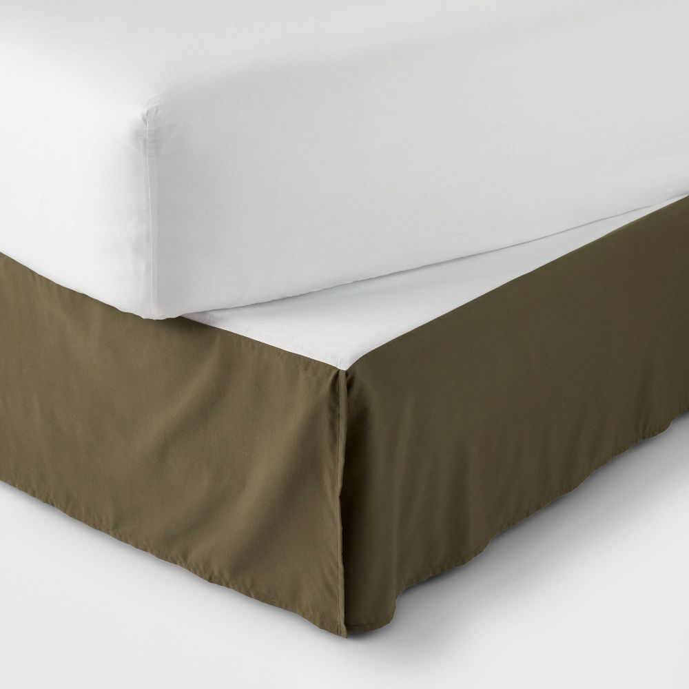 New - 12pc King Micro Texture Comforter & Sheet Bedding Set Dark Green - Threshold™: Polyester, Woven, OEKO-TEX Certified