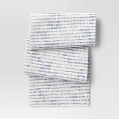 Open Box - 90"x20" Table Runner Blue Striped - Threshold™