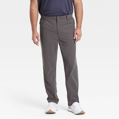 New - Men's 360 Lifestyle BIg 5-Pocket Golf Pant - All In Motion Dark Gray 30x34: Moisture Wicking, Quick Dry, Midweight Knit,