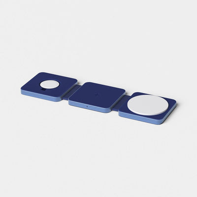 New - Qi2 Wireless 3-in-1 Folding Charging Pad - Future Dusk - heyday™ Dark Blue