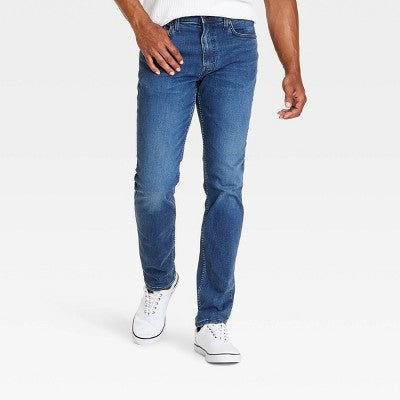 Goodfellow & Co Men's Mid Rise Slim Fit Full Jeans Heavyweight Goodfellow & CoBullseye Deals