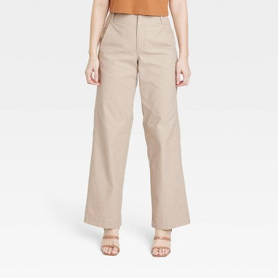 A New Day Women's Straight Chino Pants Stretch A New DayBullseye Deals