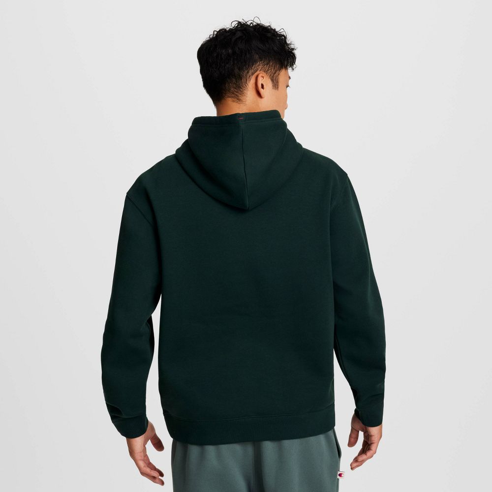 New - Champion Men's Plaid Hooded Sweatshirt - Green S