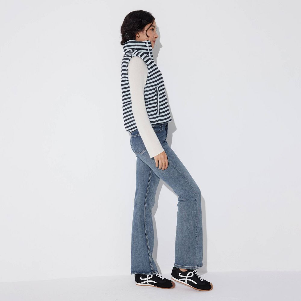 New - Women's Knit Vest - Wild Fable™ Blue Striped XS