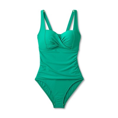 Kona Sol Women's Full Coverage One Piece Swimsuit Tummy Control Kona SolBullseye Deals
