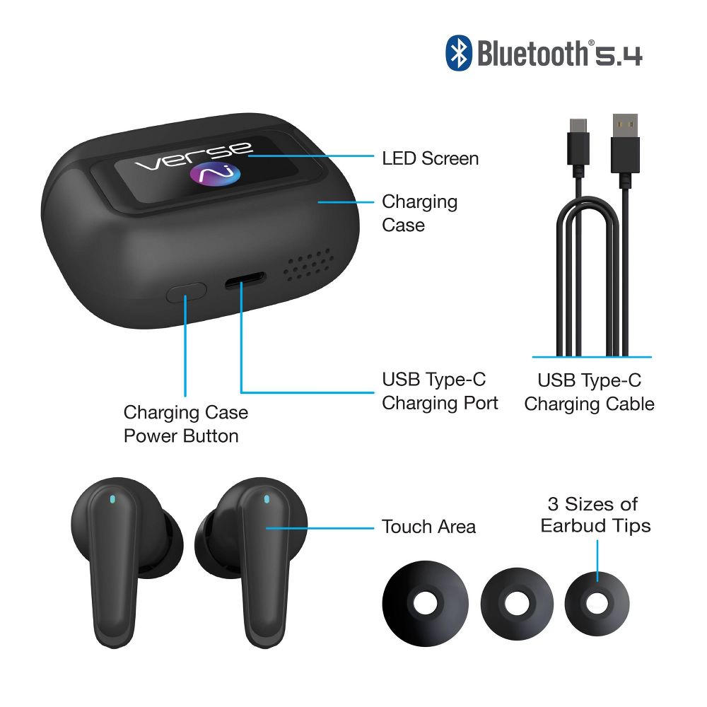 New - Verse.ai Language Translation Earbuds - White