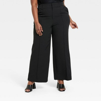 Ava & Viv Womens Plus High Rise Regular Fit Full Wide-Leg Midweight Ava & VivBullseye Deals