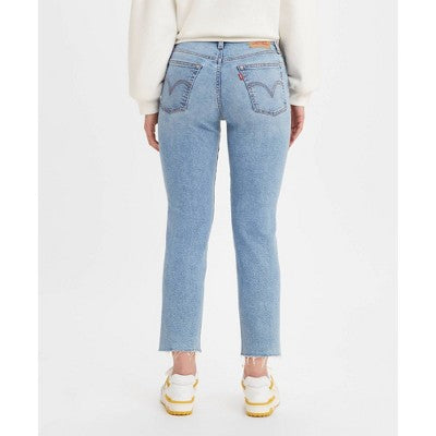 Levi's Women's High Rise Straight Leg Crop Jeans Snug Through Hip And Thigh Levi'sBullseye Deals