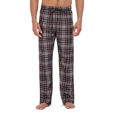 New - Hanes Originals Men's 2pc Plaid Comfort Fleece Sleep Pajama Set Hanes PremiumBullseye Deals