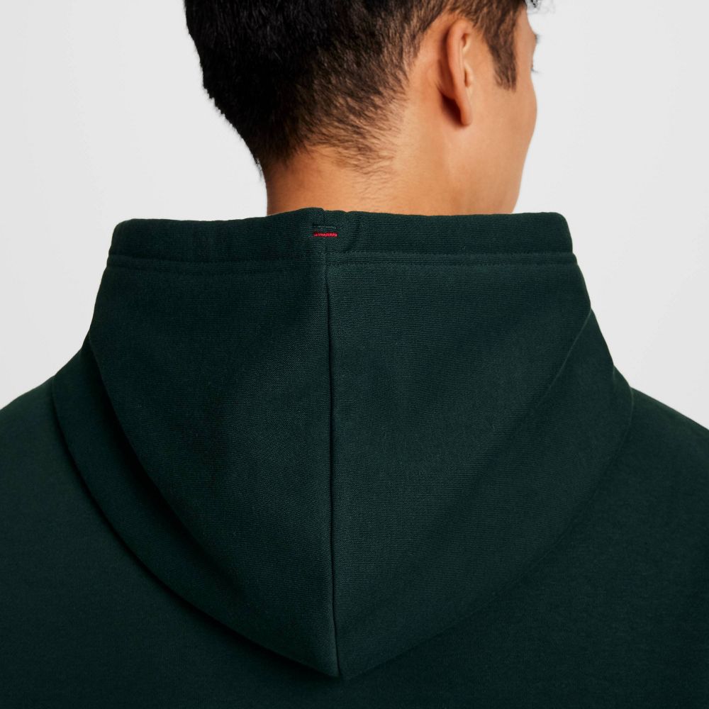 New - Champion Men's Plaid Hooded Sweatshirt - Green S