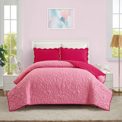 New - Prism Full/Queen Pink Icon Quilted Comforter