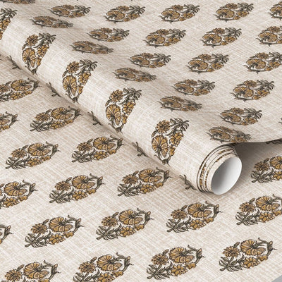 New - Floral Stamp Wheat Wallpaper - Threshold™