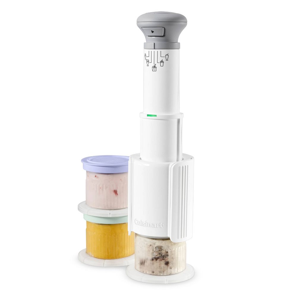 New - Cuisinart FastFreeze 5-in-1 Ice Cream, Sorbet, Milkshakes, Slushies and Mix-In Frozen Dessert Maker, Includes 3 Mixing Cups with Lids ICE-FD10