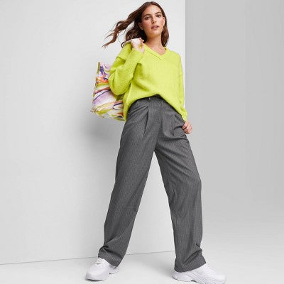 New - Wild Fable Women's High Rise Wide Leg Relaxed Fit Full Midweight Wild FableBullseye Deals