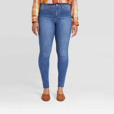 Universal Thread Women's High-Rise Skinny Jeans Cropped Stretchy Slim Universal ThreadBullseye Deals