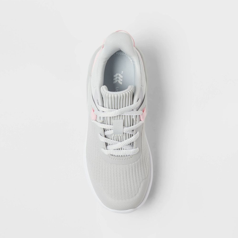 Open Box - Kids' Ira Lace-Up Performance Sneakers - All In Motion™ Gray 5