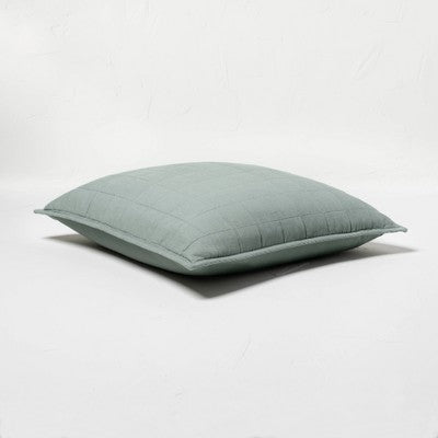 New - Casaluna Pillow Sham Linen-Blend OEKO-TEX Minimalist CasalunaBullseye Deals