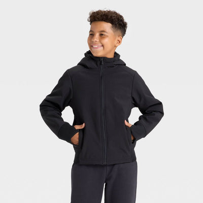 New - Boys' Softshell Jacket - All In Motion™ Black M