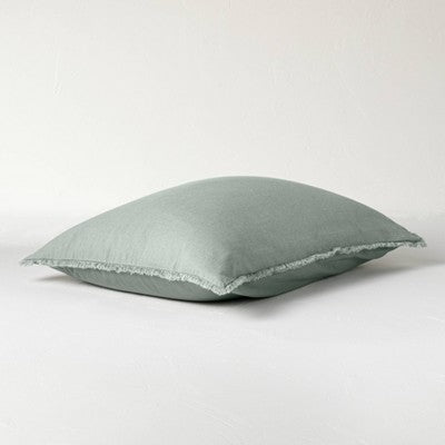 New - Casaluna 1-Piece Pillow Sham Linen-Blend OEKO-TEX Soft Feel CasalunaBullseye Deals