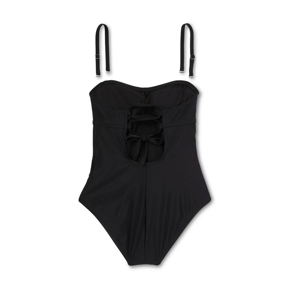 New - Kona Sol Women's Bandeau One Piece Swimsuit Tummy Control Swimwear Kona SolBullseye Deals