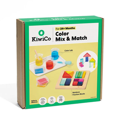 New - KiwiCo Activity Play Center 24m+ - Color Mix & Match 10pc