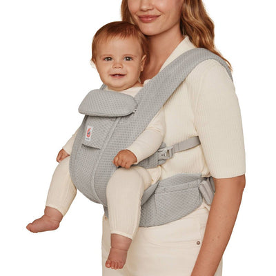 New - Ergobaby Omni Deluxe Mesh All-in-One Baby Carrier - Pearl Gray