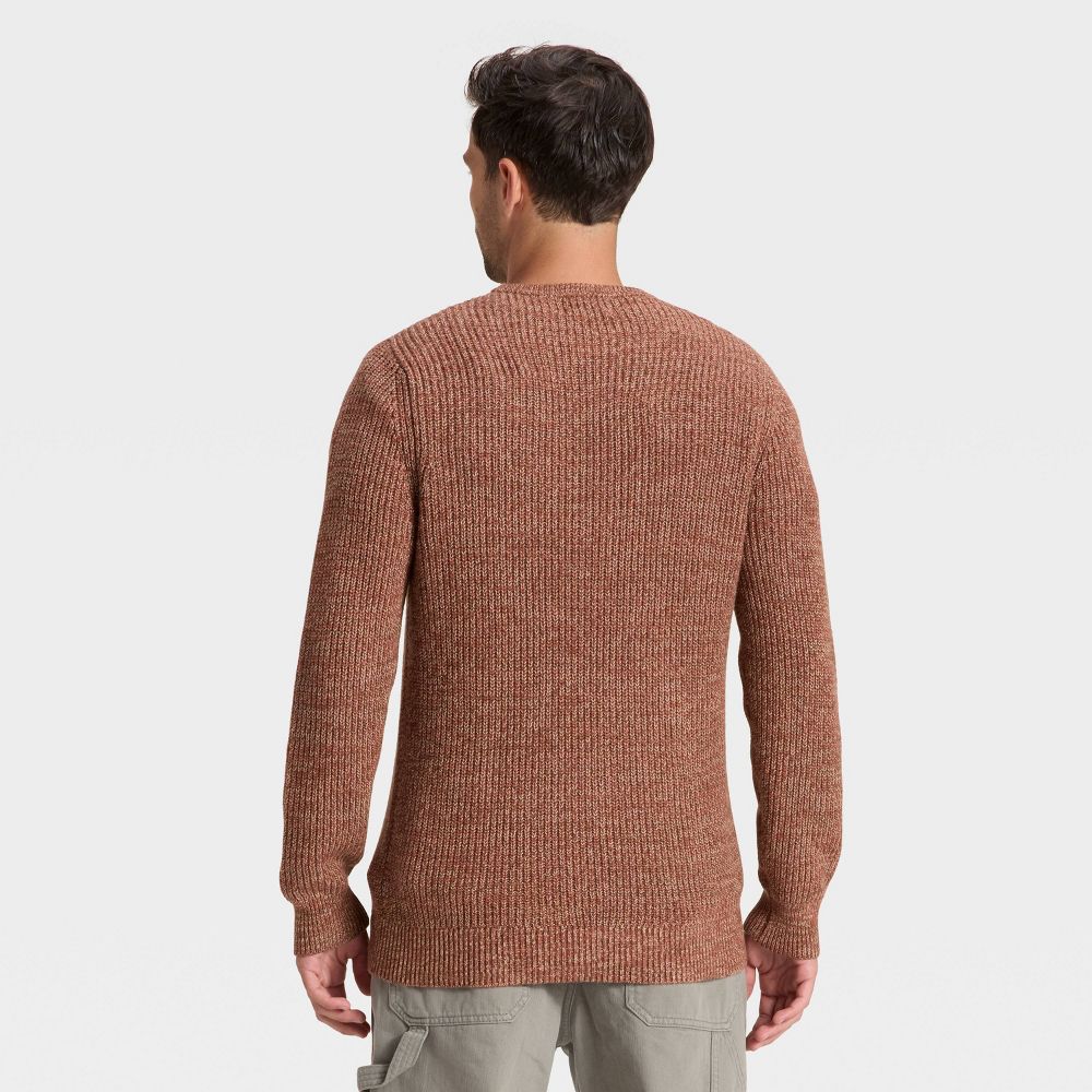 Open Box - Men's Marled Crewneck Sweater - Goodfellow & Co™ Brown L
