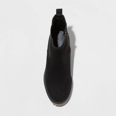 New - Universal Thread Women's Block Heel Chelsea Boots Faux Suede Memory Foam Universal ThreadBullseye Deals