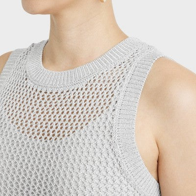 New - Women's Openwork Midi Sweater Dress - A New Day A New DayBullseye Deals